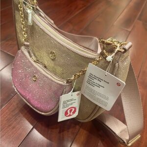 NEW Lululemon City Essentials Shoulder/Nano Bag Glitter